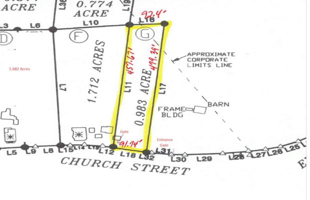 LOT G CHURCH ST, TIMBERVILLE, VA 22853 - Image 1